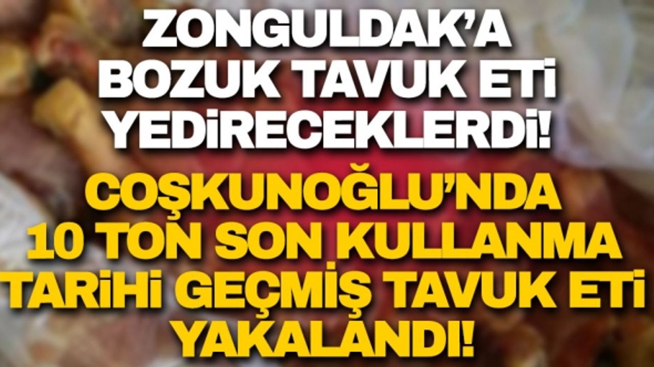 Zonguldak'a bozuk tavuk eti yedireceklerdi!