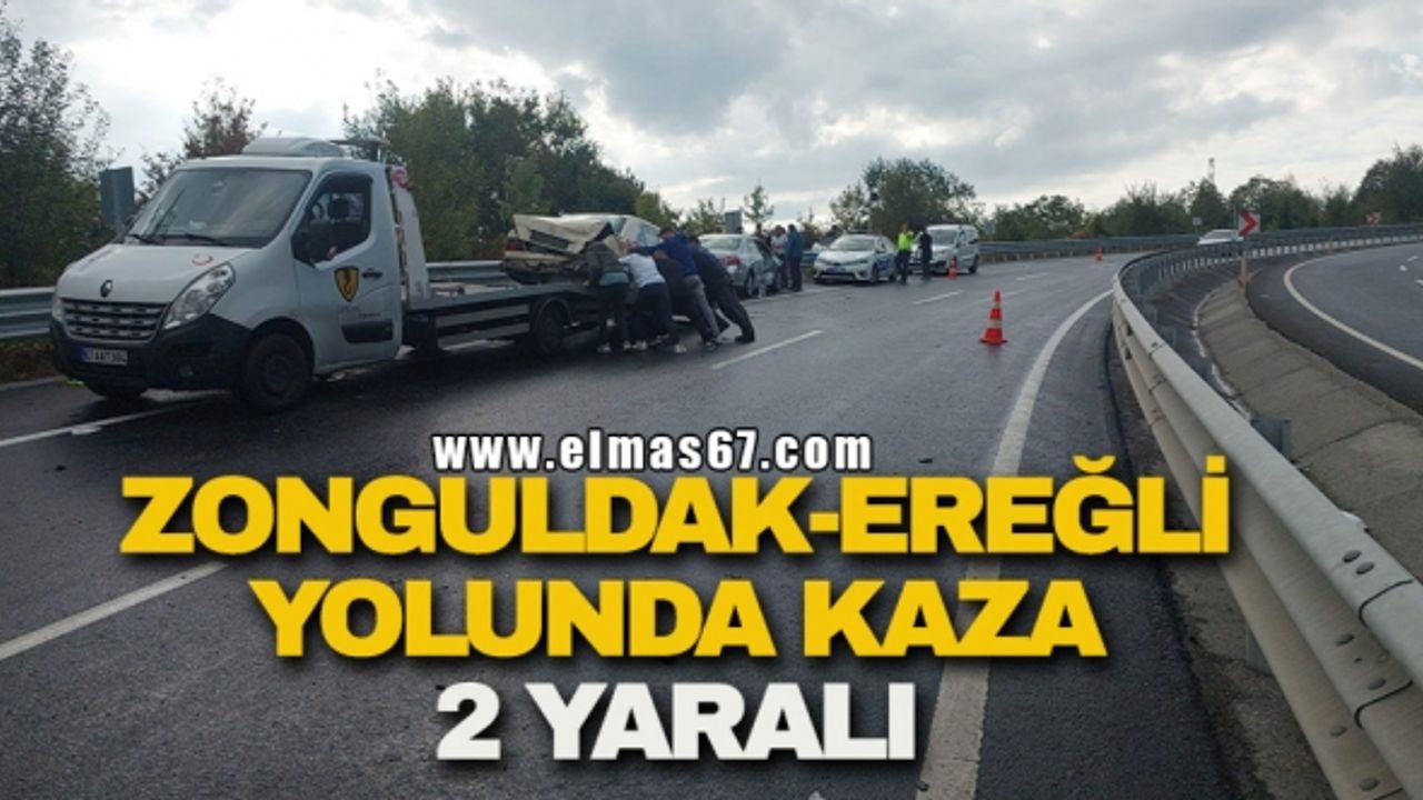 Zonguldak-Ereğli yolunda kaza: 2 yaralı