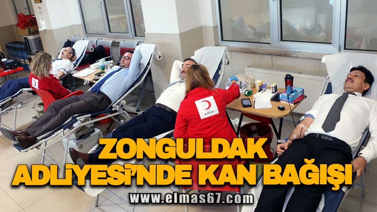 Zonguldak Adliyesi’nde kan bağışı