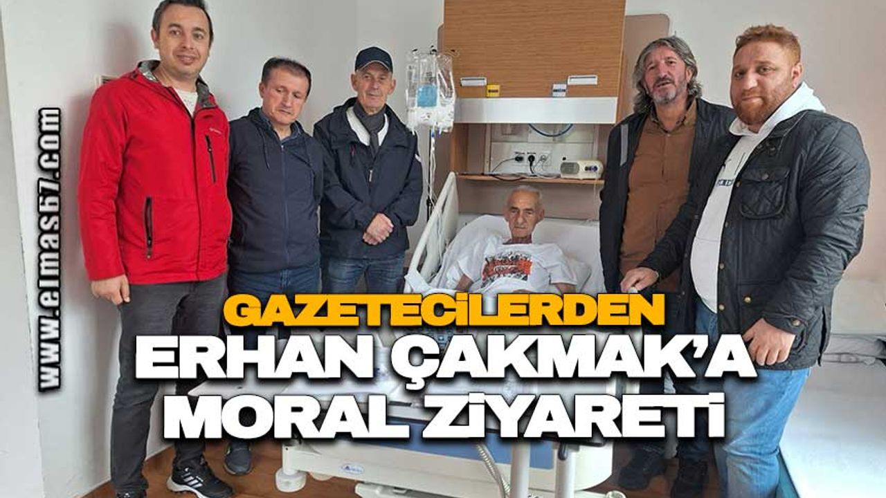 Gazetecilerden Erhan Çakmak’a moral ziyareti