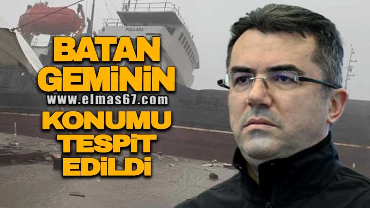Zonguldak açıklarında batan geminin konumu tespit edildi!