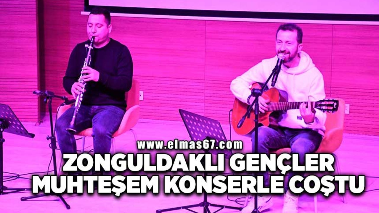 Zonguldaklı gençler muhteşem konserle coştu