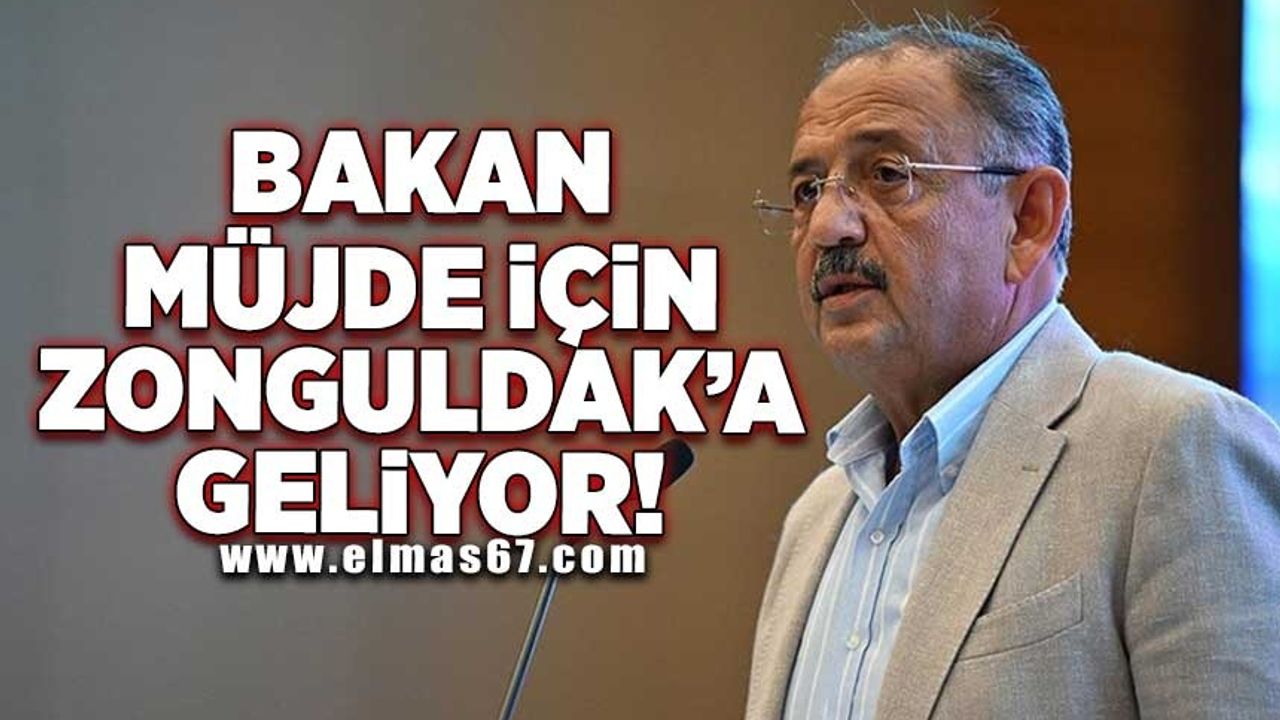 Bakan Mehmet Özhaseki müjde için Zonguldak’a geliyor