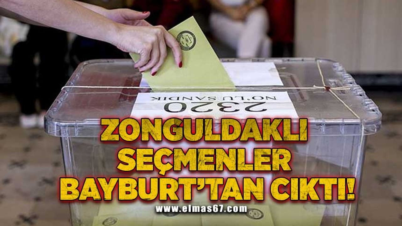 Zonguldaklı seçmenler Bayburt'tan çıktı