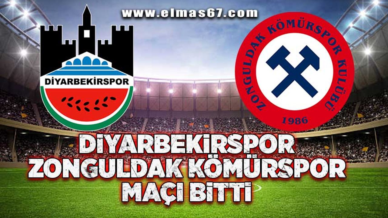 Diyarbekirspor, Zonguldak Kömürspor maçı bitti!