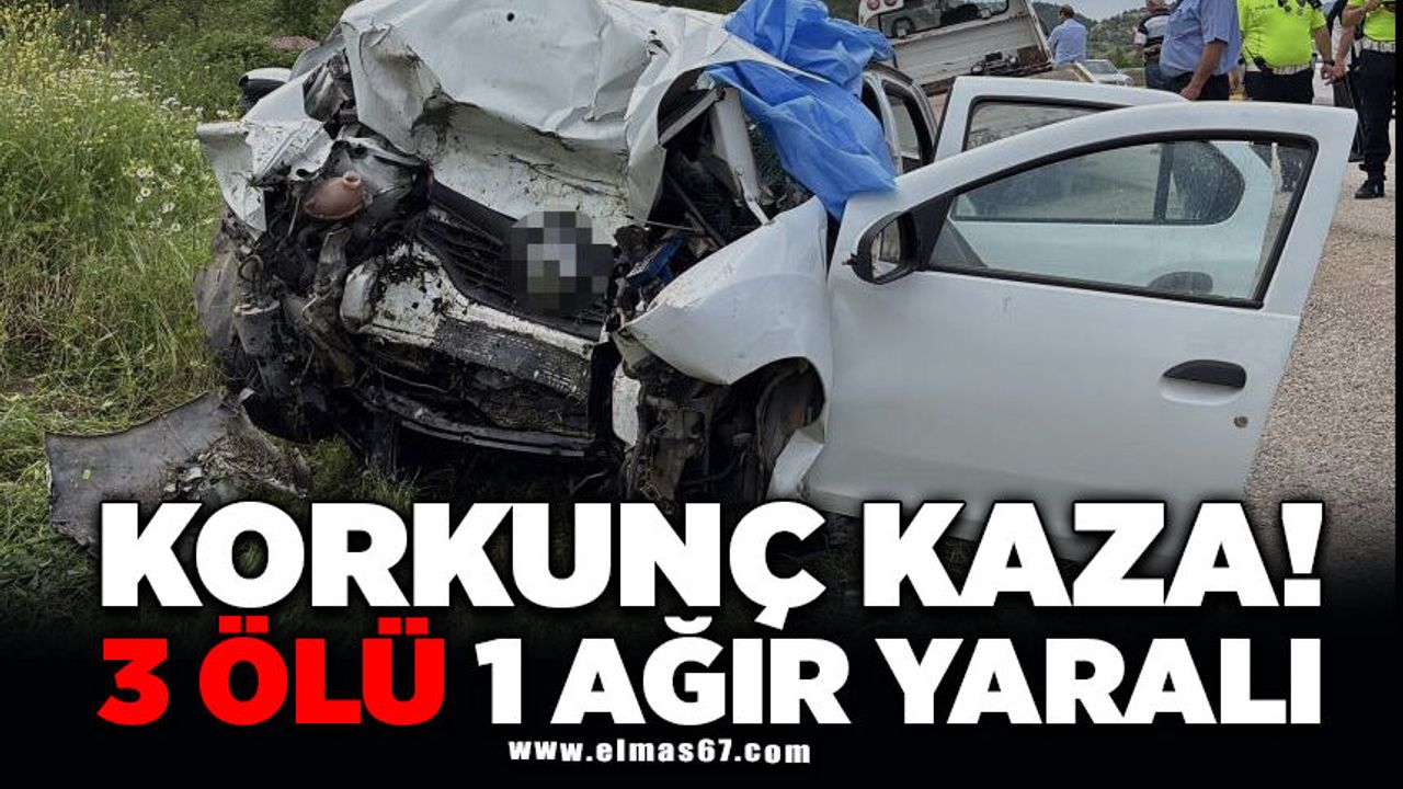 3 kişi öldü, 1 kişi ağır yaralandı - Elmas Televizyonu - Zonguldak