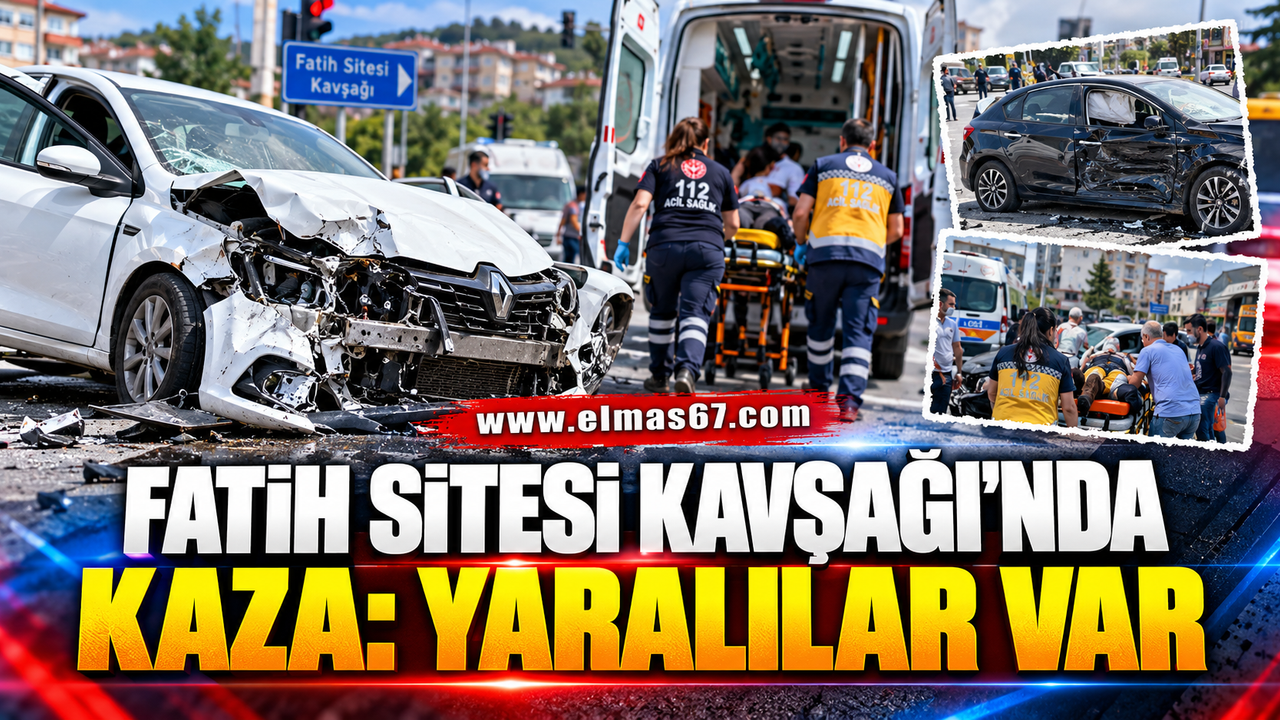 Fatih Sitesi Kavşağı’nda Kaza: 3 Yaralı