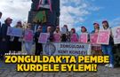 Zonguldak'ta pembe kurdele eylemi!