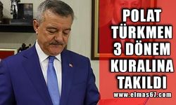Polat Türkmen 3 dönem kuralına takıldı