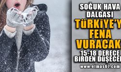 Soğuk hava dalgası Türkiye'yi fena vuracak! ‘15-18 derece birden düşecek’