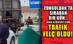 Zonguldak'ta sıradan bir gün... Trafik Felç oldu!