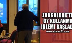 Zonguldak'ta oy kullanma işlemi başladı