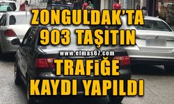 Zonguldak'ta 903 taşıtın trafiğe kaydı yapıldı