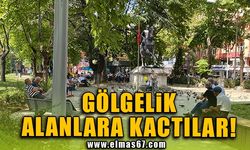 Zonguldak’ta vatandaşlar gölgelik alanlara kaçtı