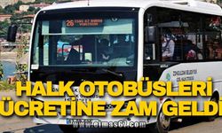 HALK OTOBÜSLERİ ÜCRETİNE ZAM GELDİ!