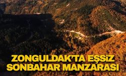 Zonguldak'ta eşsiz sonbahar manzarası
