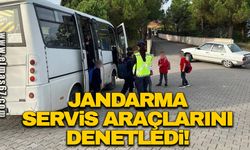 Jandarma servis araçlarını denetledi!