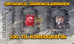 Ortaokul öğrencilerinden 100. yıl koreografisi!