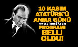 10 Kasım Atatürk'ü Anma Günü programı belli oldu