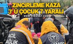 TEM'de zincirleme kaza: 3’ü çocuk 7 yaralı