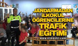 Jandarmadan ilkokul öğrencilerine trafik eğitimi