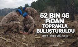 52 bin 46 fidan toprakla buluşturuldu