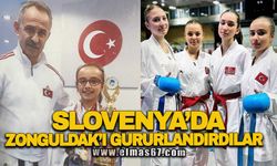 Slovenya’da Zonguldak’ı gururlandırdı