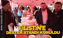 Filistin’e destek standı kuruldu