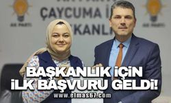 Başkanlık için ilk başvuru geldi!