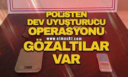 Polisten dev uyuşturucu operasyonu: Gözaltılar var