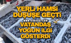 Yerli hamsi düşüşe geçti, vatandaş yoğun ilgi gösterdi