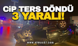 CİP TERS DÖNDÜ... 3 YARALI!