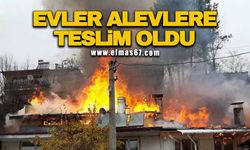 Evler alevlere teslim oldu