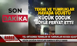 Tekme ve yumruklar havada uçuştu... Küçük çocuk böyle feryat etti!