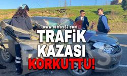 TRAFİK KAZASI KORKUTTU!