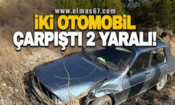 İki otomobil çarpıştı: 2 yaralı!