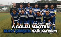 8 gollü maçtan Mavi Şimşek sağlam çıktı