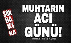 Muhtarın acı günü!