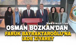 Osman Bozkan’dan Faruk Bayraktaroğlu’na iadeyi ziyaret