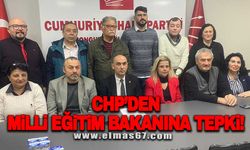 CHP'den milli eğitim bakanına tepki!