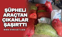 Şüpheli araçtan çıkanlar şaşırttı!