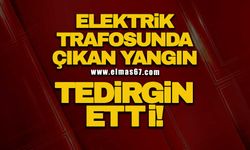 Elektrik trafosunda çıkan yangın tedirgin etti