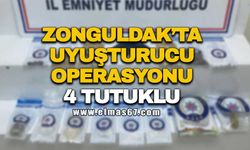 Zonguldak’ta uyuşturucu operasyonu: 4 tutuklu