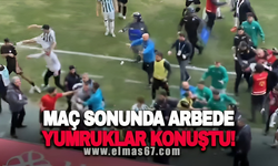 Maç sonunda arbede! Yumruklar konuştu