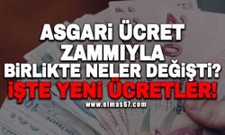 Asgari ücret zammıyla birlikte neler değişti? İşte yeni ücretler!