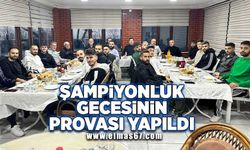 Şampiyonluk gecesinin provasını yaptılar!