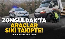 Zonguldak 'ta araçlar sıkı takipte 