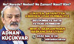 LÜKSTEN, ŞATAFATTEN, KİBİRDEN UZAK DURMALIYIZ