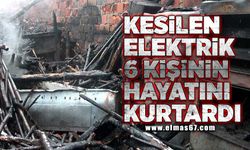 Kesilen elektrik 6 kişinin hayatını kurtardı!