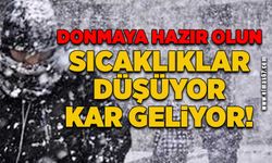 Donmaya hazır olun sıcaklıklar düşüyor kar geliyor!